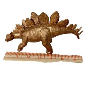 2004 Schleich Custom Bronze Paint Stegosaurus Rex‎ Dinosaur 7" Figurine